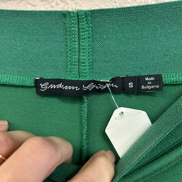 Gudrun Sjoden Green Lightweight Elastic Waist Pull On Pants Wide Leg Size Small - Picture 4 of 7